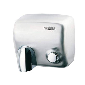 Asciugamano elettrico con pulsante acciaio inox satinato cyclon nofer 01100.s