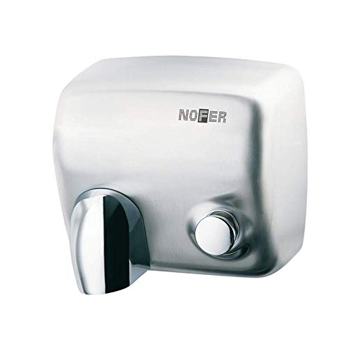 Asciugamano elettrico con pulsante acciaio inox satinato cyclon nofer 01100.s