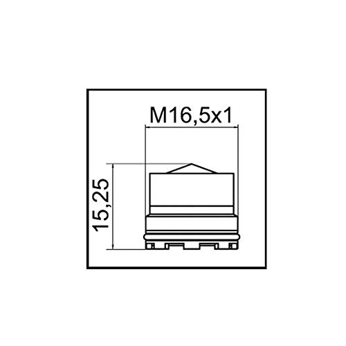 Aeratore filtro Risparmio Acqua cachè honeycomb pca M 16.5X1 44325590 Neoperl