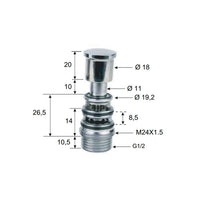 Deviatore in ottone automatico per basse pressioni A870DE Daniel Rubinetterie