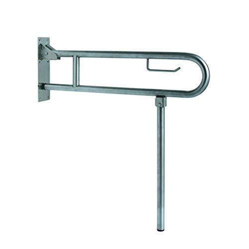 Barra orizzontale maniglione di supporto acciaio inox lucido 80 cm nofer 15206.B