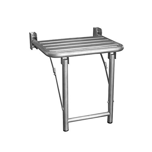 Sedile doccia con sostegno gambe sedia per disabili inox satinato nofer 15045.S