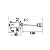 Rubinetto pavimento a pedale esterno solo fredda 485 Tremolada