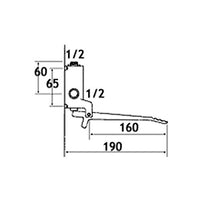 Rubinetto pavimento a pedale esterno solo fredda 485 Tremolada
