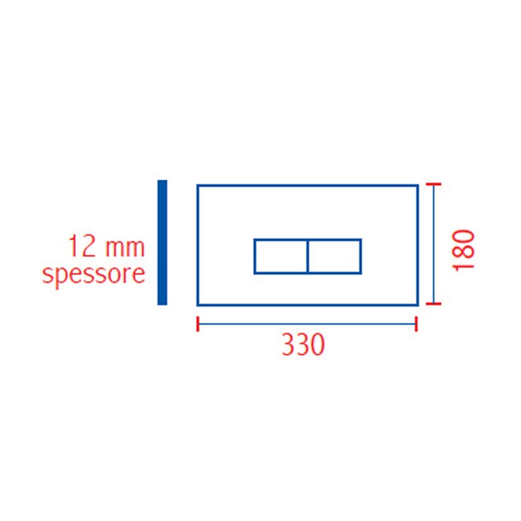 Nuova Placca cassetta eco slim bianca sostituisce 80005710 pucci 80179560