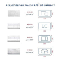 Nuova Placca cassetta eco slim bianca sostituisce 80005710 pucci 80179560