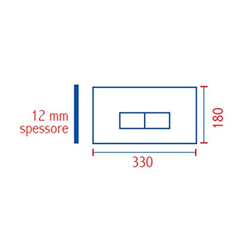 Nuova Placca cassetta eco slim bianca sostituisce 80005710 pucci 80179560