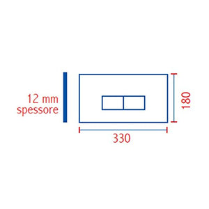 Nuova Placca cassetta eco slim bianca sostituisce 80005710 pucci 80179560