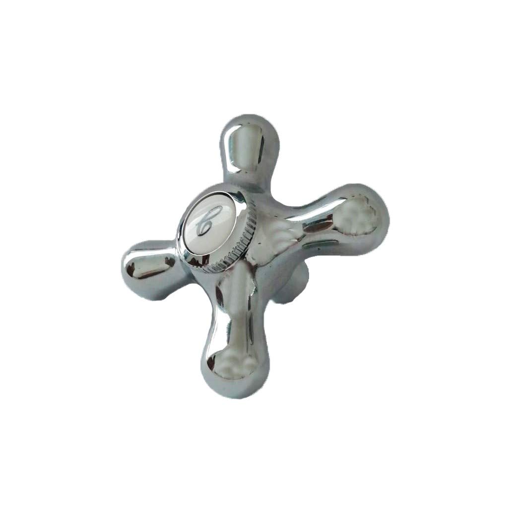 Maniglia manopola di ricambio cromata per rubinetti treemme mod. daisy