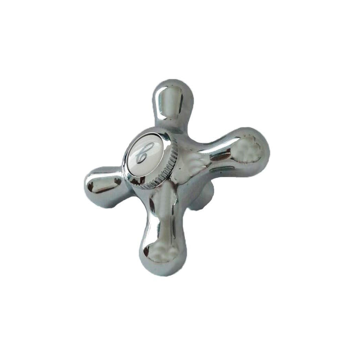 Maniglia manopola di ricambio cromata per rubinetti treemme mod. daisy