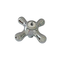 Maniglia manopola di ricambio cromata per rubinetti treemme mod. daisy