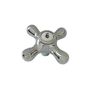 Maniglia manopola di ricambio cromata per rubinetti treemme mod. daisy