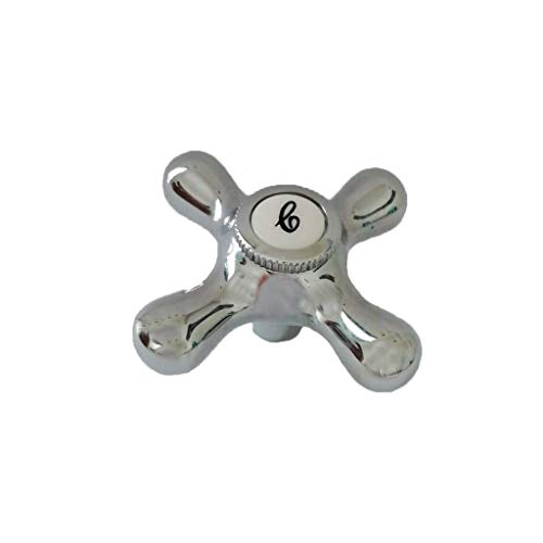 Maniglia manopola di ricambio cromata per rubinetti treemme mod. daisy