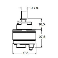 Cartuccia Di Ricambio Per Rubinetto CR15922Q00 Rubinetterie Cristina