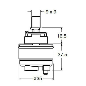 Cartuccia Di Ricambio Per Rubinetto CR15922Q00 Rubinetterie Cristina