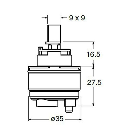 Cartuccia Di Ricambio Per Rubinetto CR15922Q00 Rubinetterie Cristina