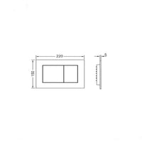 Placca cromo lucida sottile doppio scarico 9240401 tece