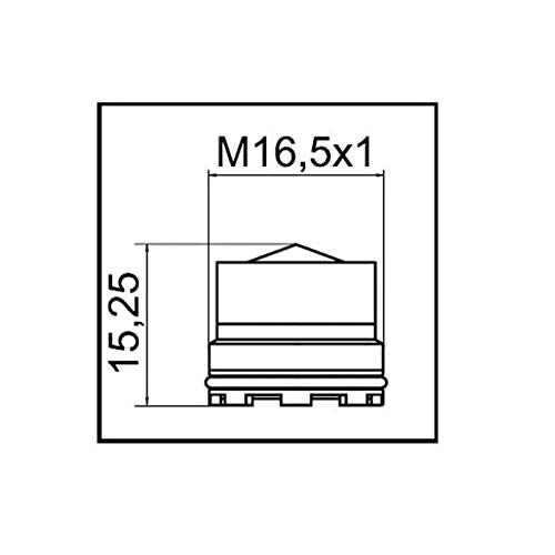 Aeratore per Rubinetto a scomparsa con chiave 16.5x1 M Rompigetto Filtro neoperl