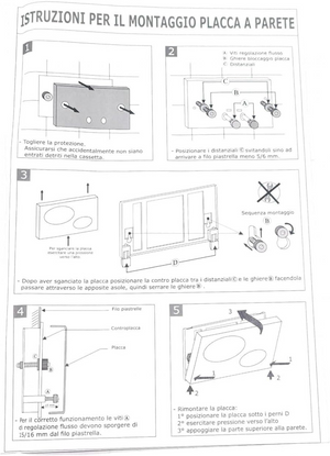 Placca di comando bianca diva cassetta scarico maxima dv020bb errepierre