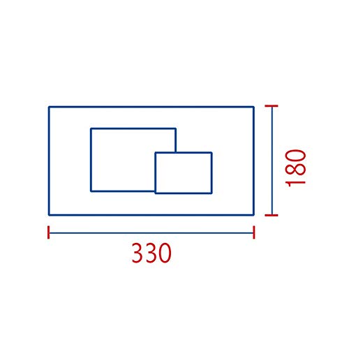 Placca scarico cassetta incasso eco cromata 80005412 pucci 5412