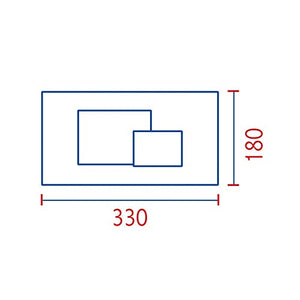 Placca scarico cassetta incasso eco cromata 80005412 pucci 5412