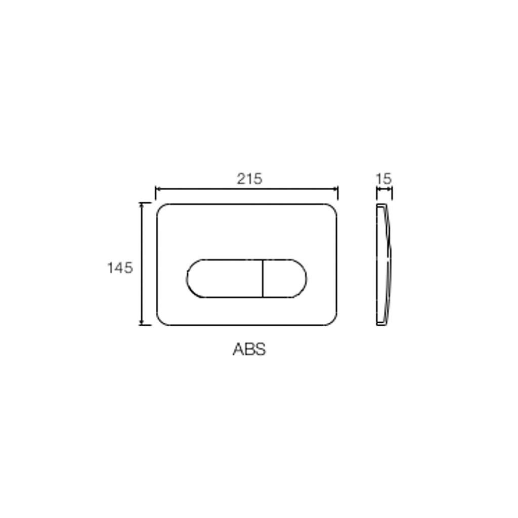 Placca bianca di scarico p2 per Tropea, winner e cubik valsir vs0872801