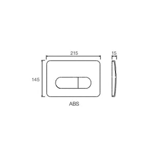 Placca bianca di scarico p2 per Tropea, winner e cubik valsir vs0872801