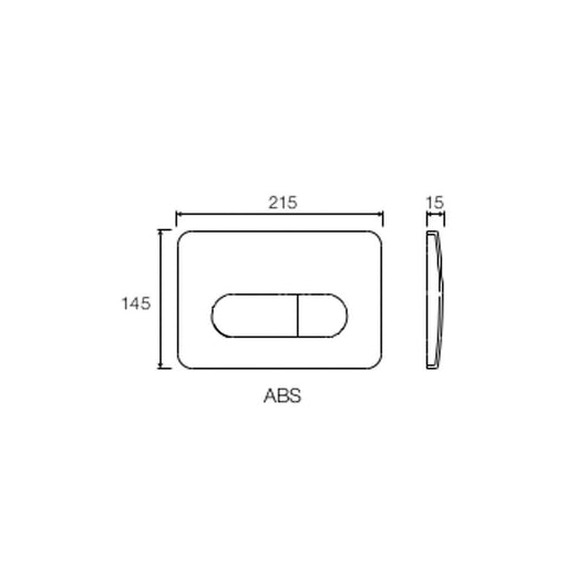 Placca bianca di scarico p2 per Tropea, winner e cubik valsir vs0872801