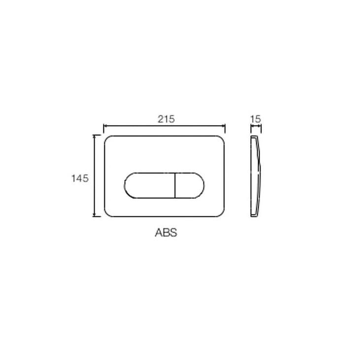 Placca bianca di scarico p2 per Tropea, winner e cubik valsir vs0872801