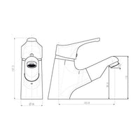 Rubinetto per lavandino con doccetta estraibile 2011e Fromac Eden