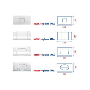 Nuova Placca cassetta sara slim cromata sostituisce 80006710 pucci 80179662