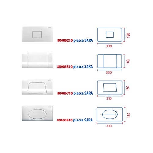 Nuova Placca cassetta sara slim cromata sostituisce 80006710 pucci 80179662