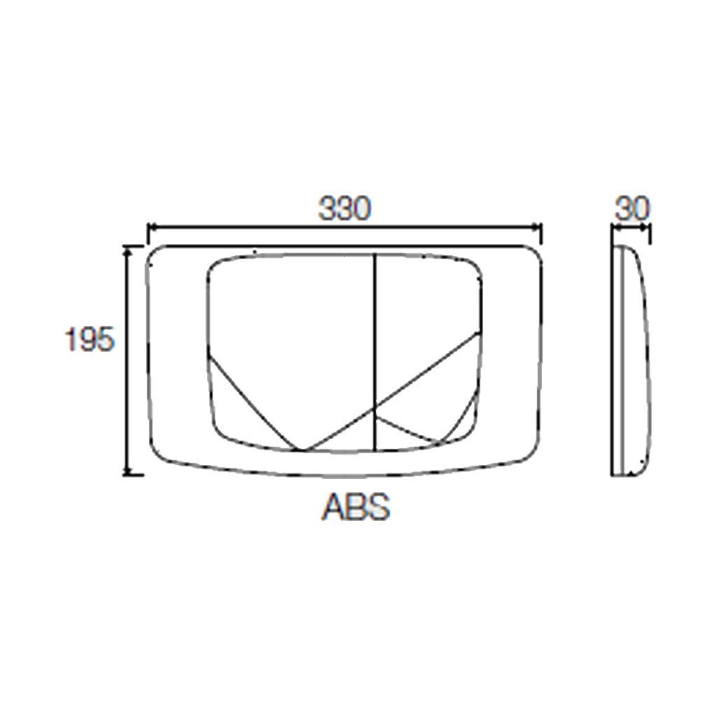 Placca doppio scarico cromata cassetta rios angel medusa VS0828535 valsir