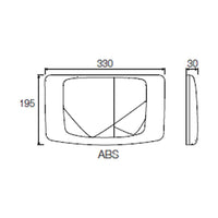 Placca doppio scarico cromata cassetta rios angel medusa VS0828535 valsir
