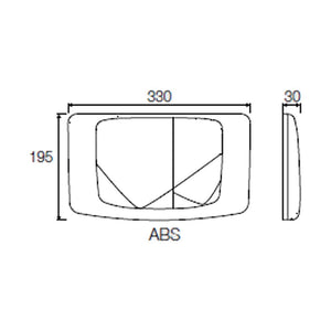 Placca doppio scarico cromata cassetta rios angel medusa VS0828535 valsir
