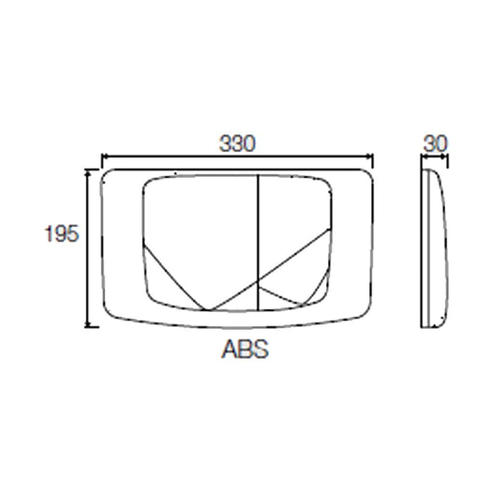 Placca doppio scarico cromata cassetta rios angel medusa VS0828535 valsir