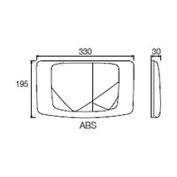 Placca doppio scarico cromata cassetta rios angel medusa VS0828535 valsir