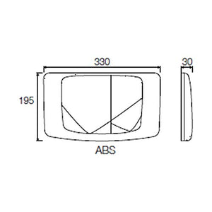 Placca doppio scarico cromata cassetta rios angel medusa VS0828535 valsir