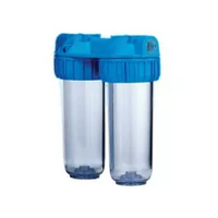 Doppio contenitore filtro acqua anticalcare da 10 senior attacco 1 Atlas