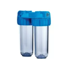 Doppio contenitore filtro acqua anticalcare da 10 senior attacco 1 Atlas