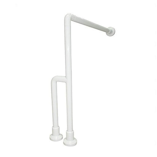 Barra sostegno maniglione a parete doccia disabili inox bianco nofer 15203.W