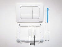 Placca bianca ricambio bagno doppio scarico 245x165 vs0870501 valsir