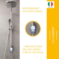 Multi filtro depuratore acqua per doccia e vasca anticalcare 2220-s aquasweet aquasan