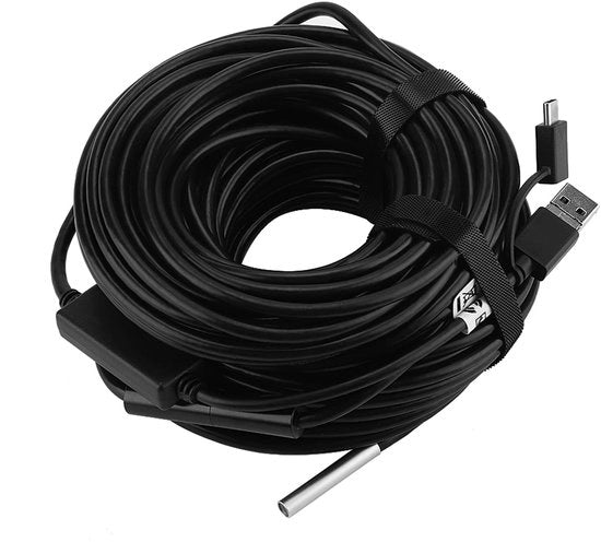 Camera di ispezione IP67 impermeabile - Endoscoop Camera - 20m Cavo - Risoluzione 720p - Controllo di qualità - Adatto per scarichi