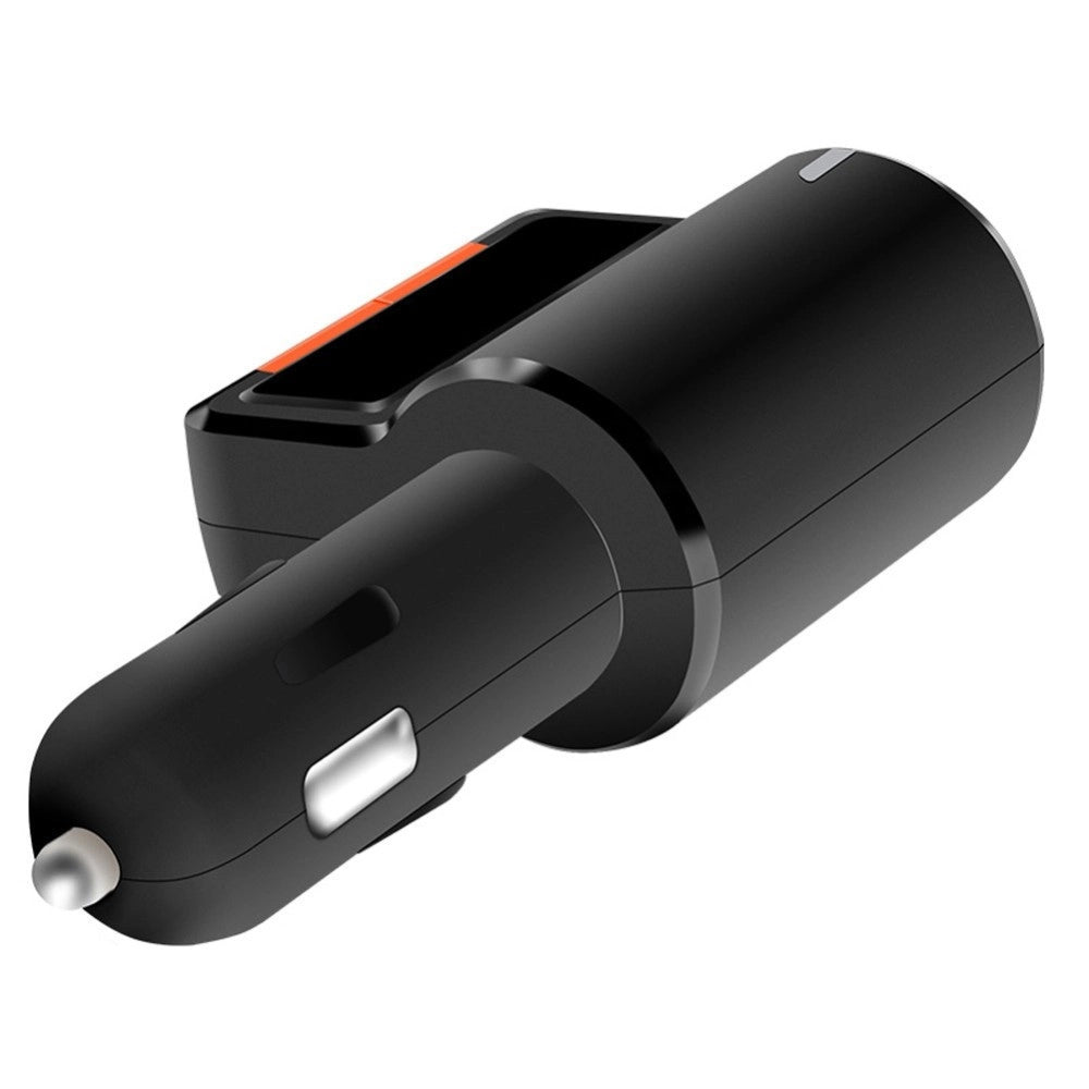 Trade Shop - Trasmettitore Vivavoce Bluetooth Con Display Fm Lettore Usb Mp3 Modulatore Auto -