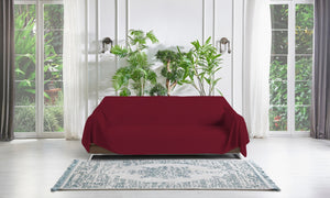 Telo Arredo Coprittutto Copridivano in Cotone Bordeaux 170x300 cm