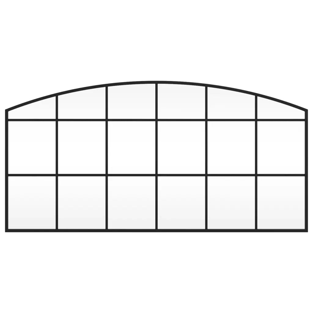 Specchio da Parete Nero 100x50 cm Arco in Ferrocod mxl 80276