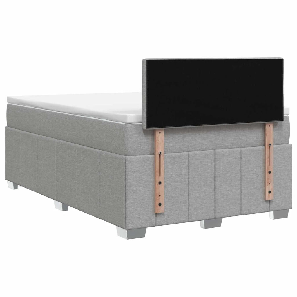 Letto box spring con materasso Grigio Chiaro 120 x 200 cm 3451185