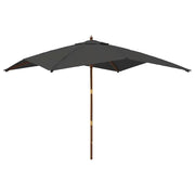 Ombrello | Parasolne Giardino con Palo in Legno Antracite 300x300x273 cm