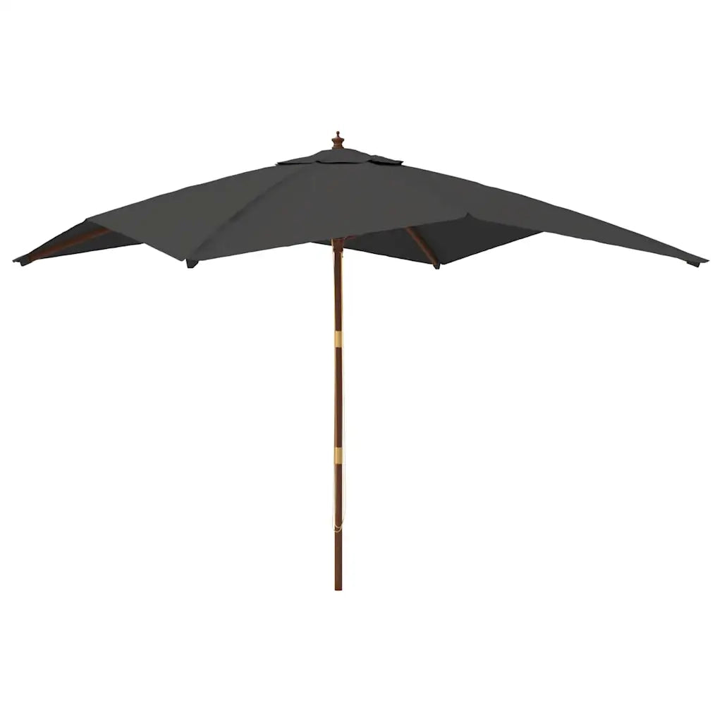 Ombrello | Parasolne Giardino con Palo in Legno Antracite 300x300x273 cm